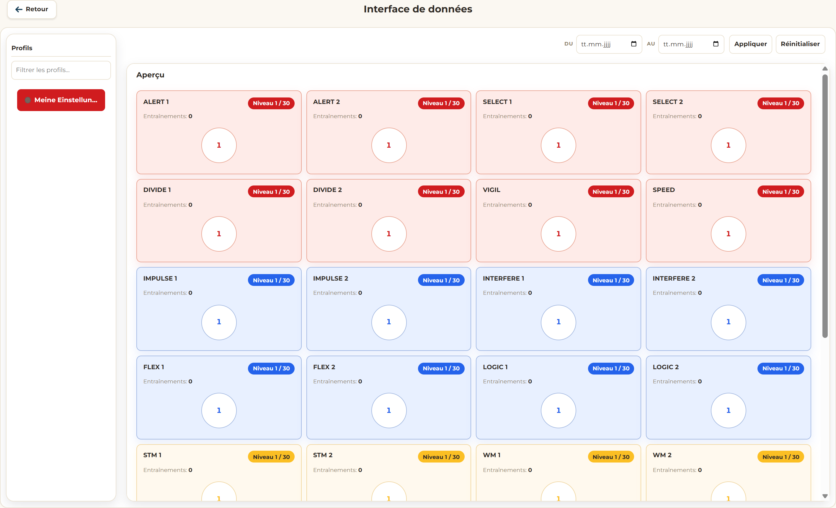Interface de données